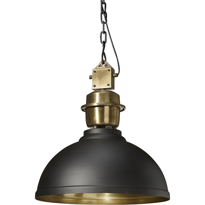 Industrialna lampa Manchester 52cm czarny złoty